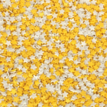 Estrelas M amarelas e brancas 55g