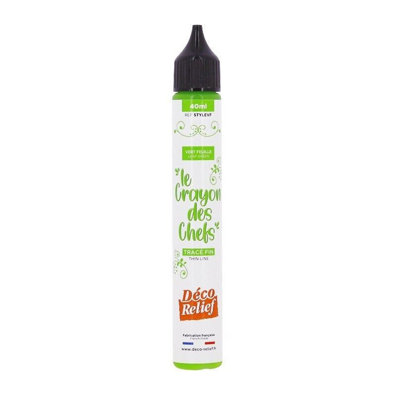 Caneta gel de chocolate verde folha 40ml