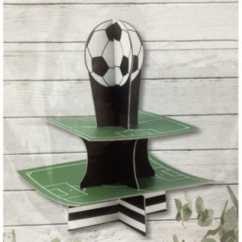 Cupcake stand 2 andares campo de futebol