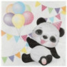 20 guardanapos 33x33cm Panda