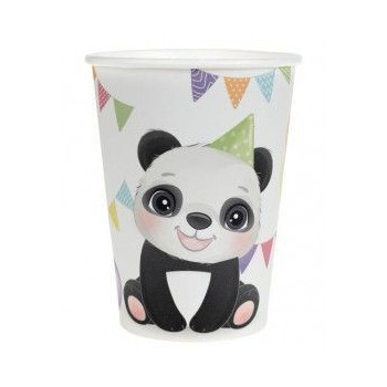 10 copos 27cl Panda