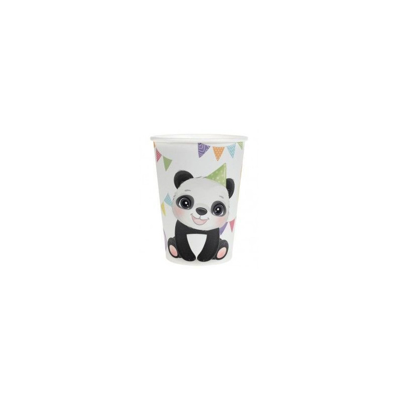 10 copos 27cl Panda