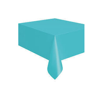 Toalha plástico teal 1,37x2,74m