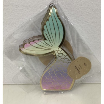 16 guardanapos rabo de sereia