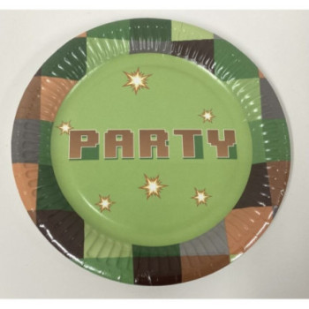 8 pratos 18cm TNT party