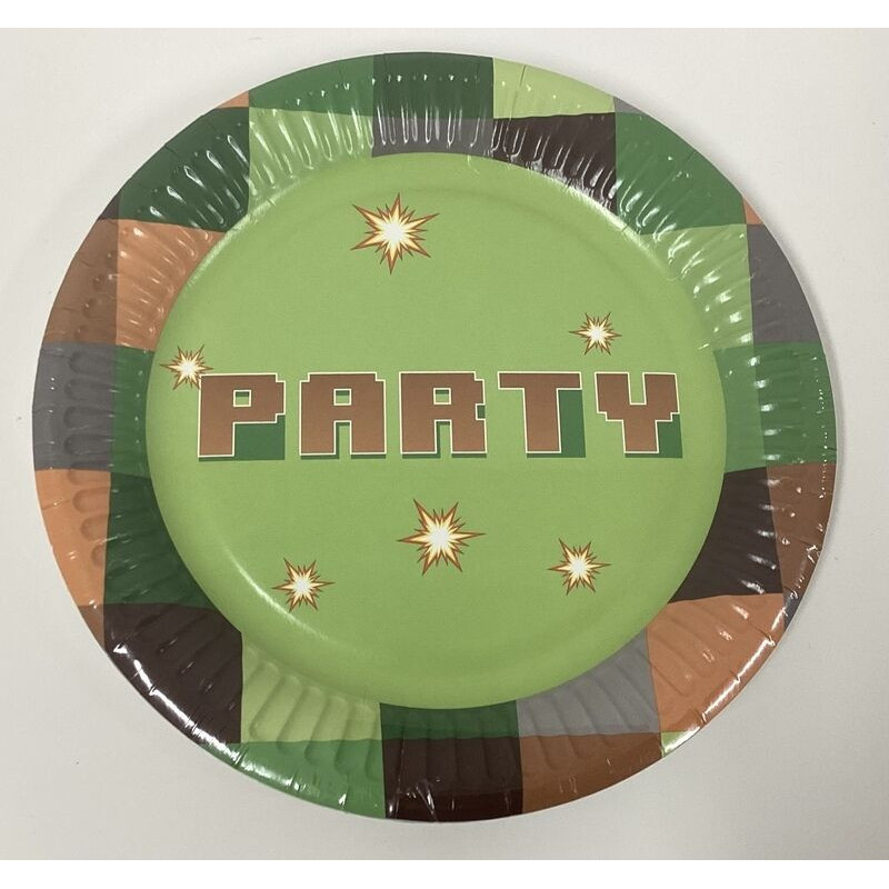 8 pratos 18cm TNT party