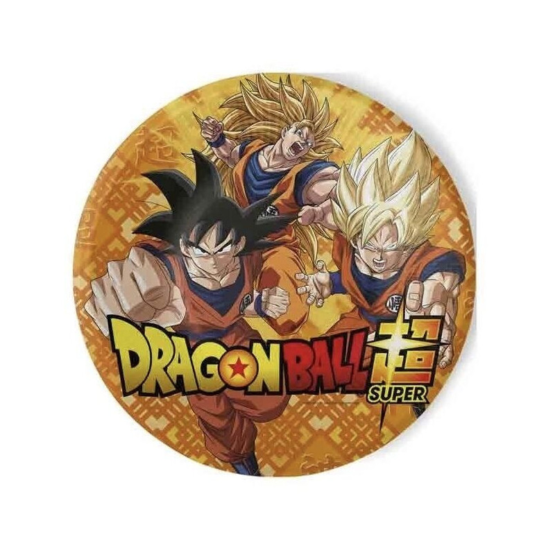 8 pratos 23cm Dragonball