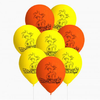 8 balões latex Dragonball 27 cm
