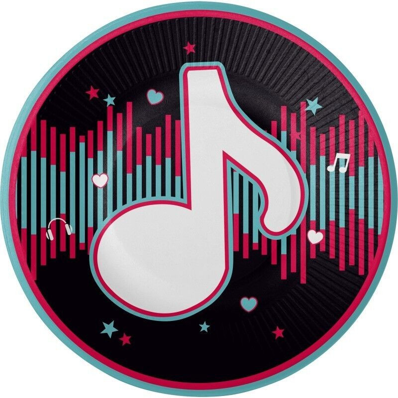 8 pratos 18cm Dance Party