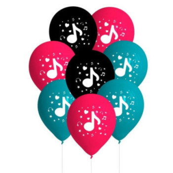 8 balões latex Dance Party