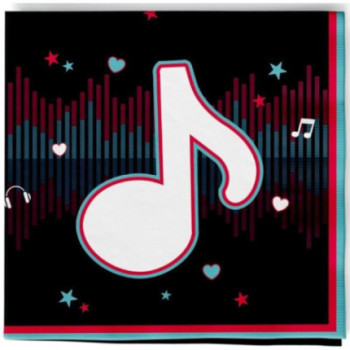 20 guardanapos 33x33cm dance Party