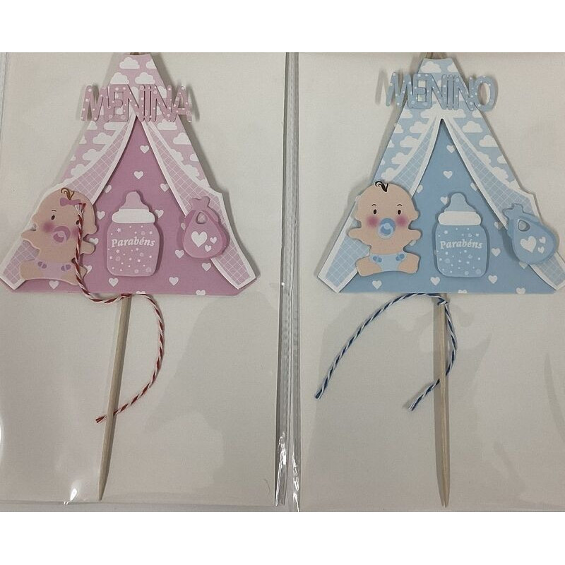 Topo de bolo é um menino ou é uma menina