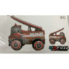 Balão Foil 4d carro bombeiros 67cm 27”