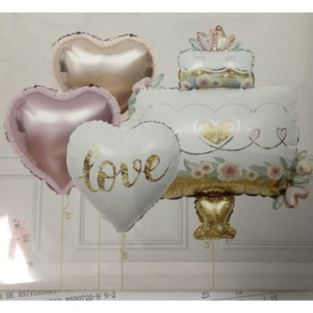 Kit de 4 balões 84.5 cm casamento