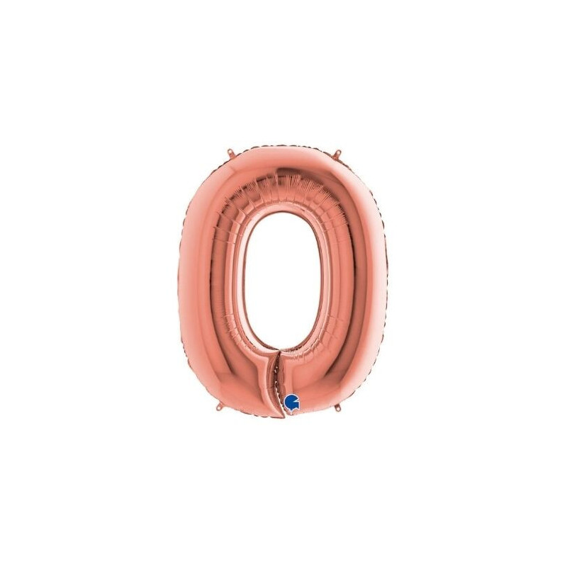 Balão Foil Rose Gold N 0