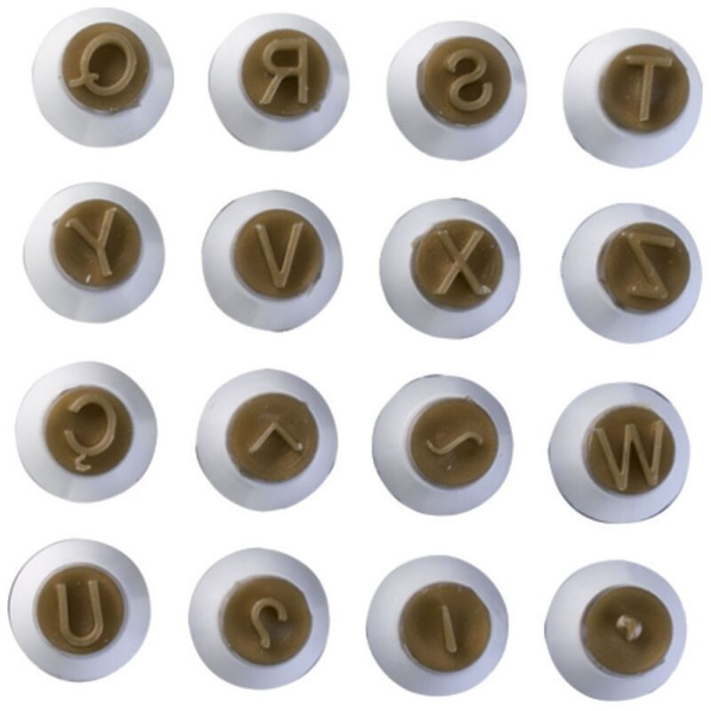 Kit carimbos dourado 16 peças