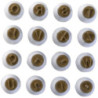 Kit carimbos dourado 16 peças