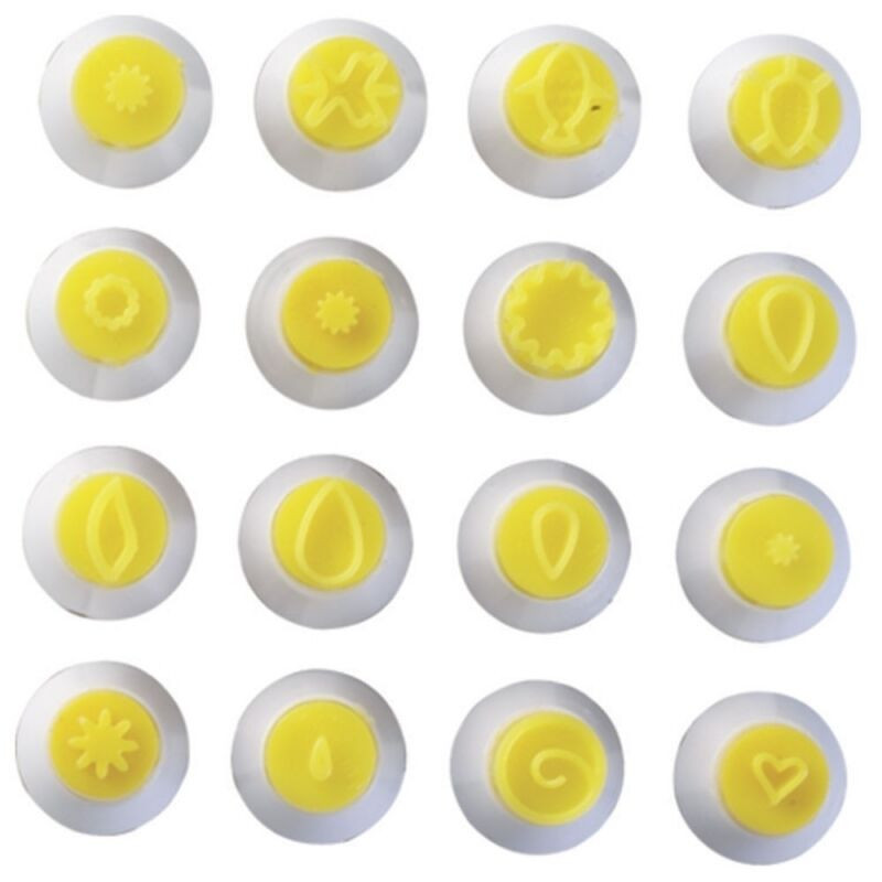 Kit carimbos amarelo 16 peças