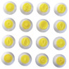 Kit carimbos amarelo 16 peças