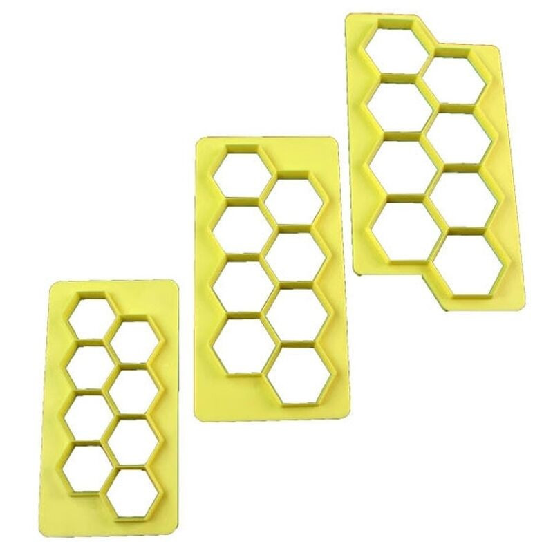Cortador geométrico hexágono 3 peças
