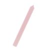 Vela batismo redonda rosa 30x3cm