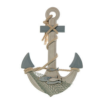 Âncora decorativa madeira