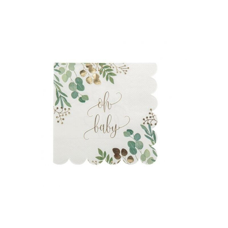 16 guardanapos 33cm Oh Baby