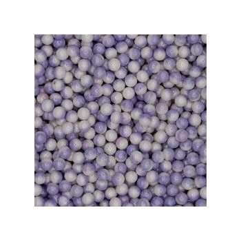 Pérolas Multicolor Violeta e branco 65g