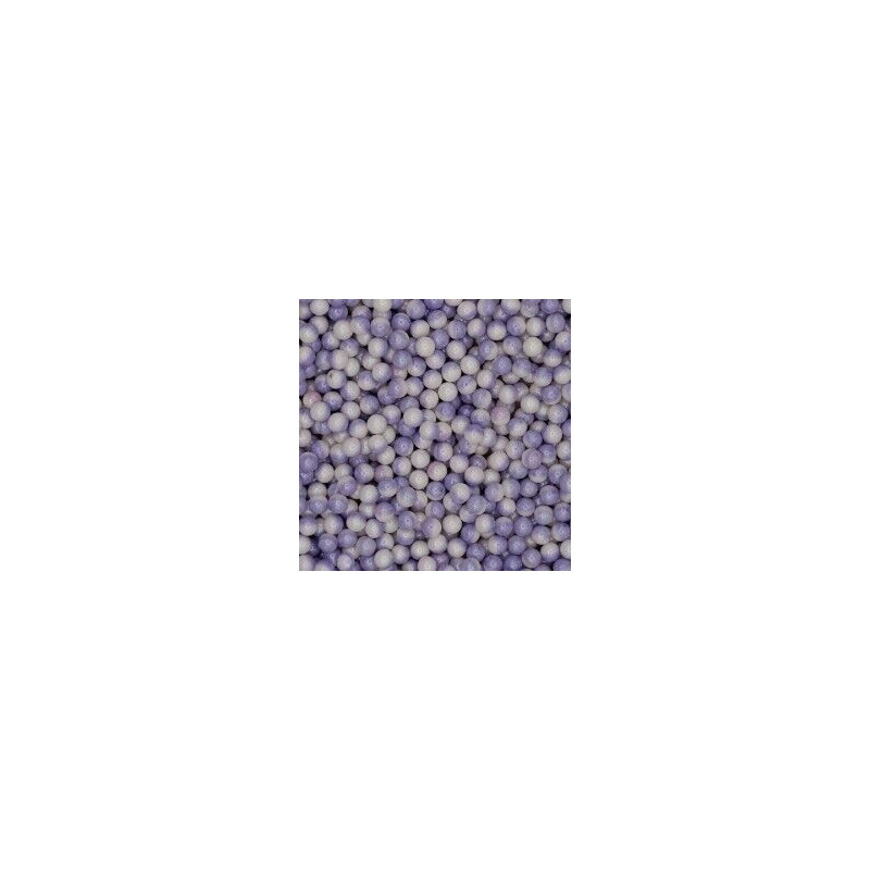 Pérolas Multicolor Violeta e branco 65g