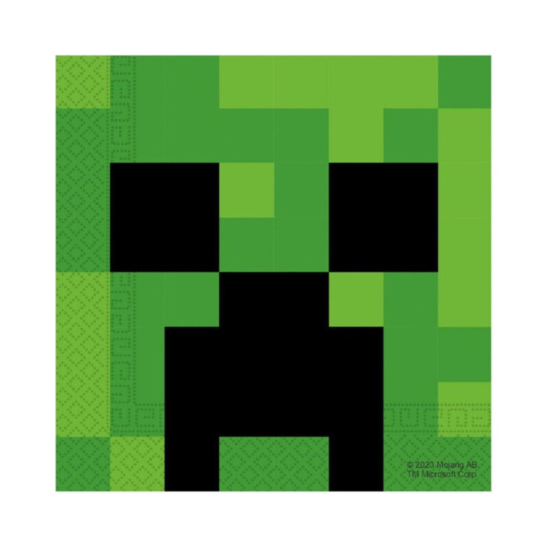 20 guardanapops 323x33cm Minecraft