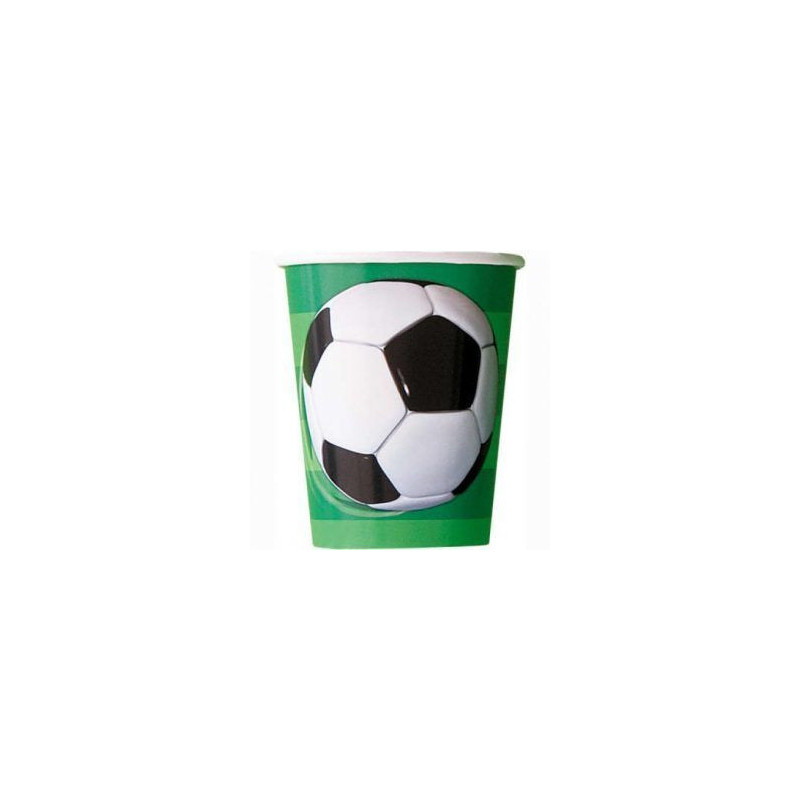 8 copos 270ml Futebol