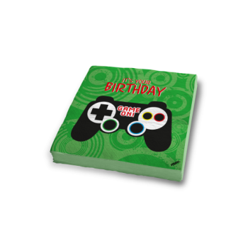 20 guardanapos 33x33cm game controller