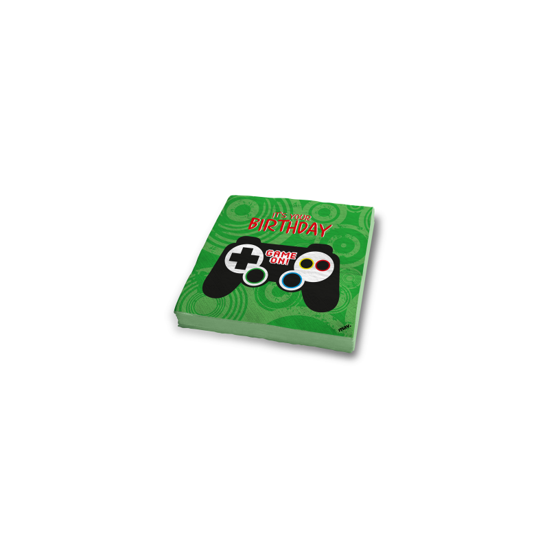 20 guardanapos 33x33cm game controller