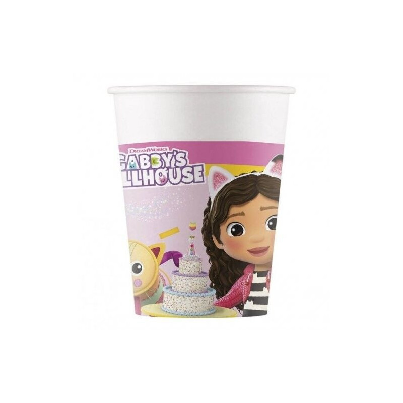 8 copos 200ml Gabby´s