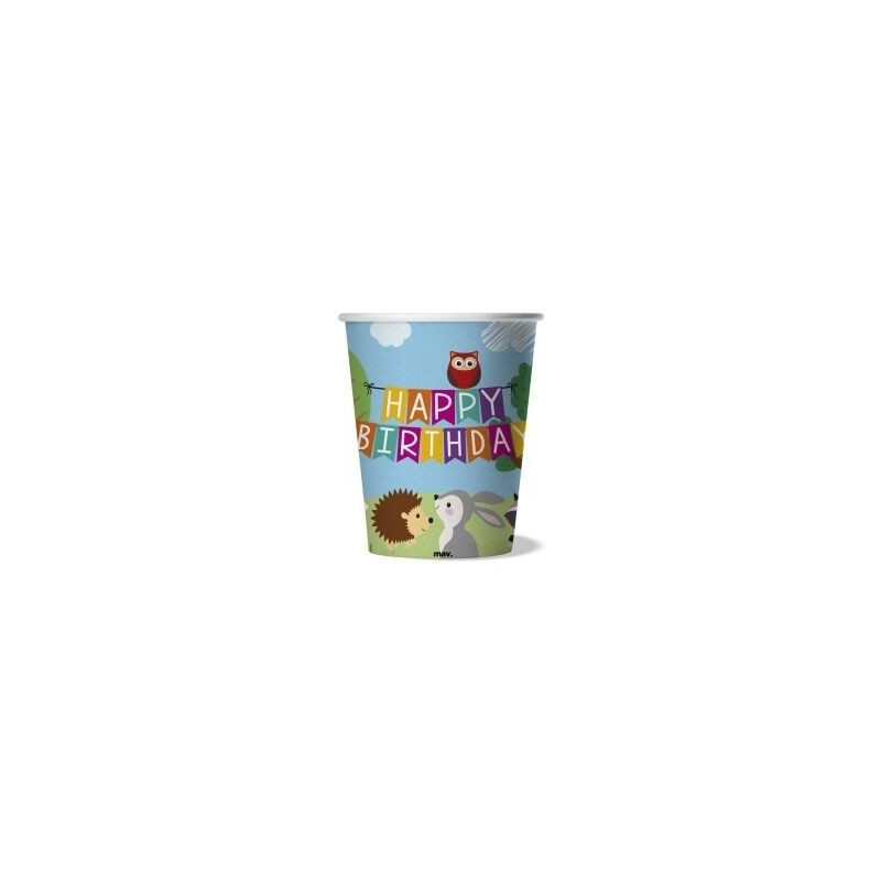 8 copos 250 ml Woodland