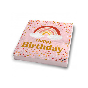 20 guardanapos 33x33cm Boho Birthday