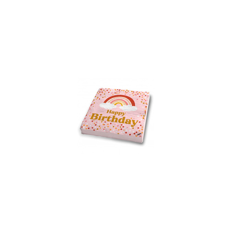 20 guardanapos 33x33cm Boho Birthday