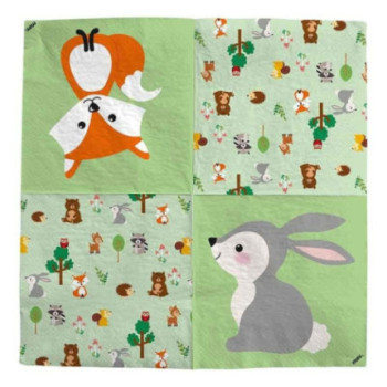 20 guardanapos 33x33cm Woodland