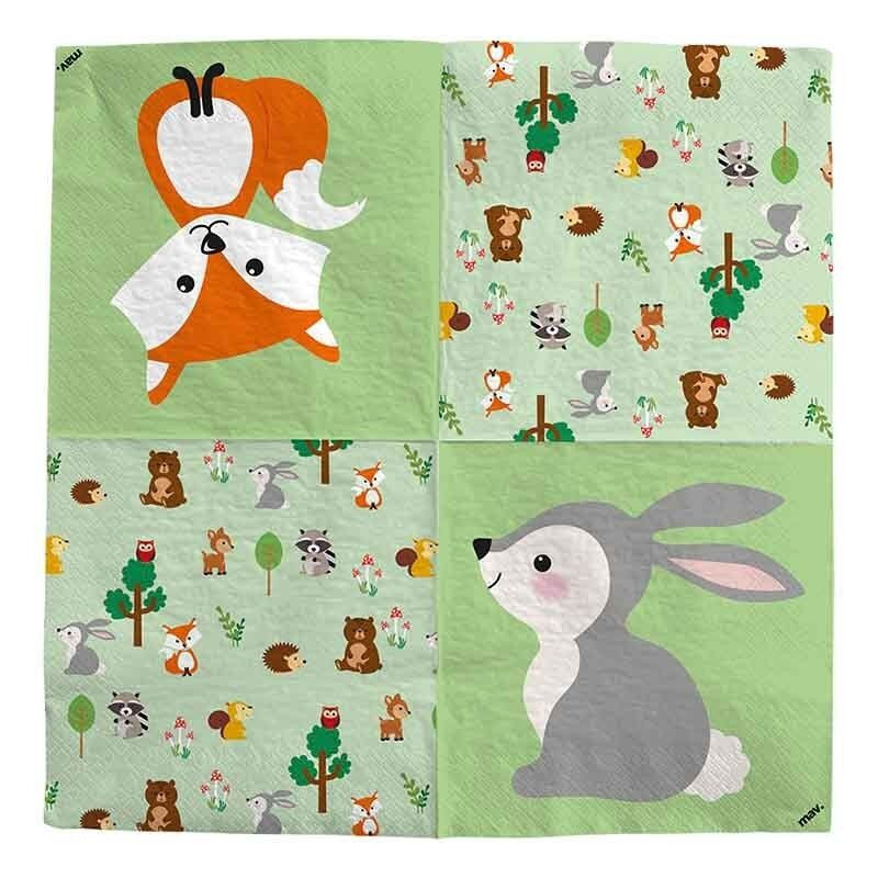 20 guardanapos 33x33cm Woodland