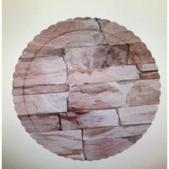 Base redonda 25 cm pedra