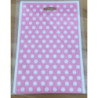 12 sacos rosa bolas brancas 21x32cm