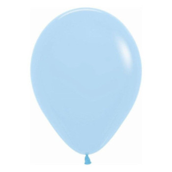 10 balões latex sempertex 5” pastel mate azul 640