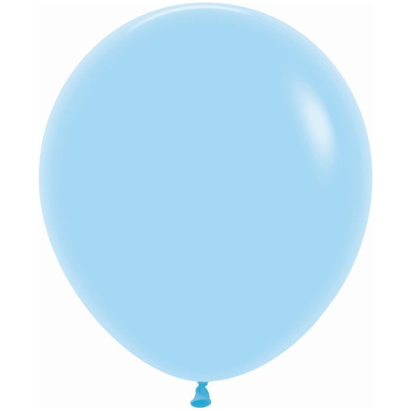 5 balões de latex sempertex r18 pastel mate azul
