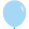 5 balões de latex sempertex r18 pastel mate azul