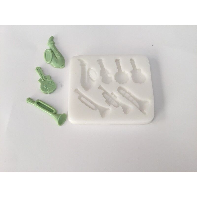 Molde silicone instrumentos musicais