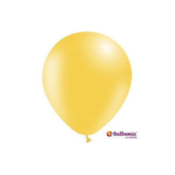100 balões latex Balloonia 5" Amarelo
