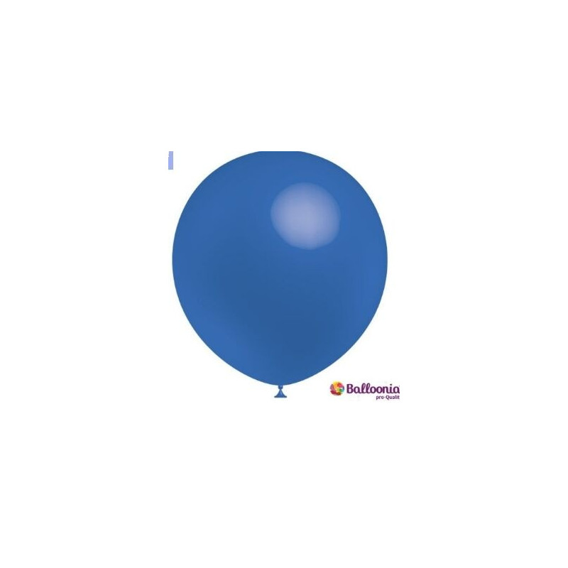 100 balões latex  Balloonia 5" Azul