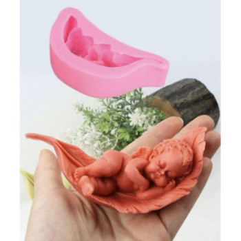 Molde silicone bebé na pena