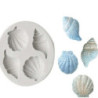 Molde de silicone conchas e búzios
