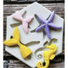 Molde de silicone motivos marinhos